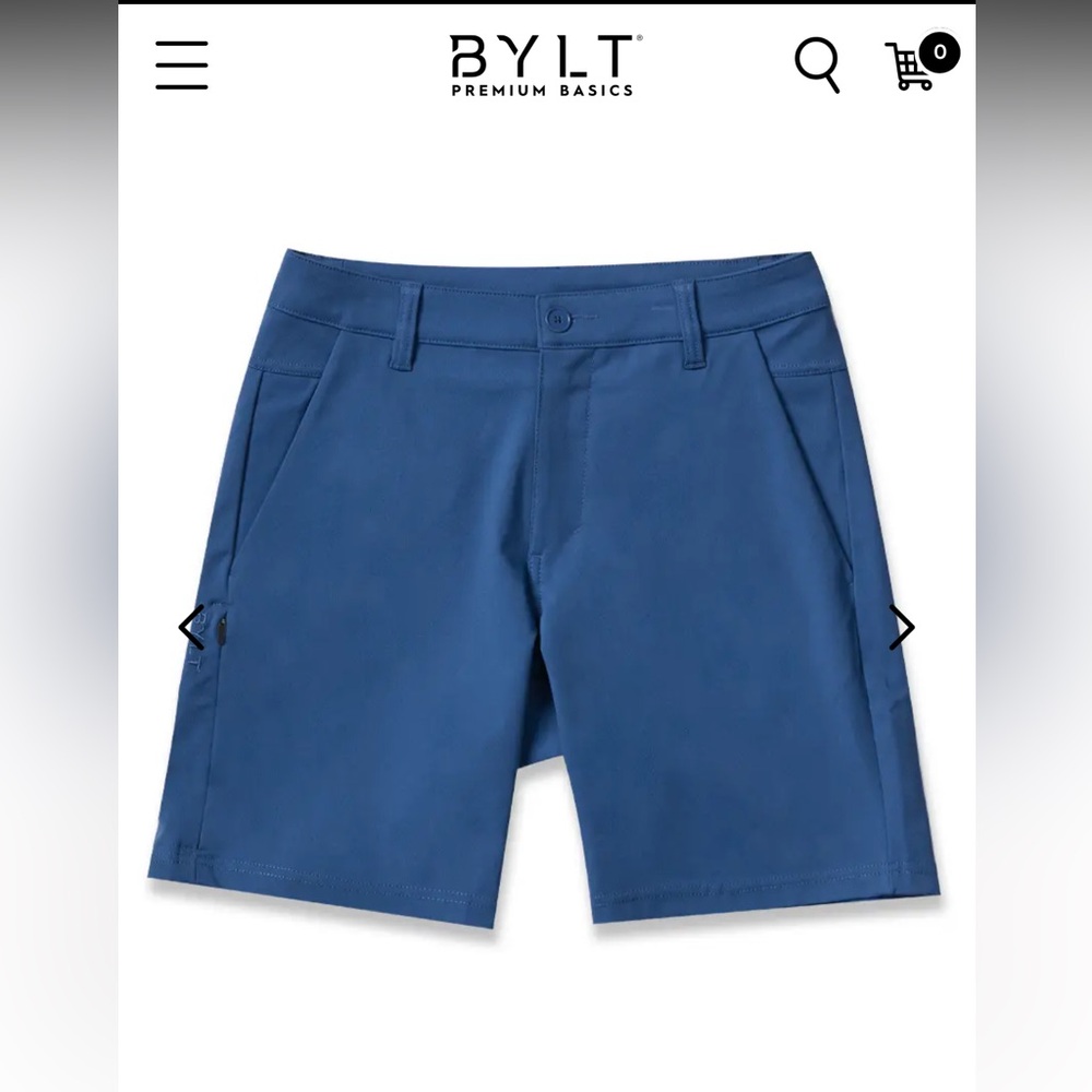 BYLT light navy every day short